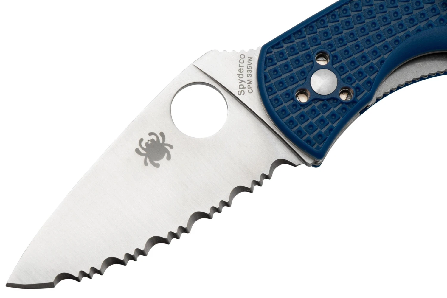 Spyderco Persistence Lightweight C136SBL Serrated S35VN Blue FRN Couteau De Poche 5 Spyderco Persistence Lightweight C136SBL Serrated S35VN Blue FRN Couteau De Poche – Image 3