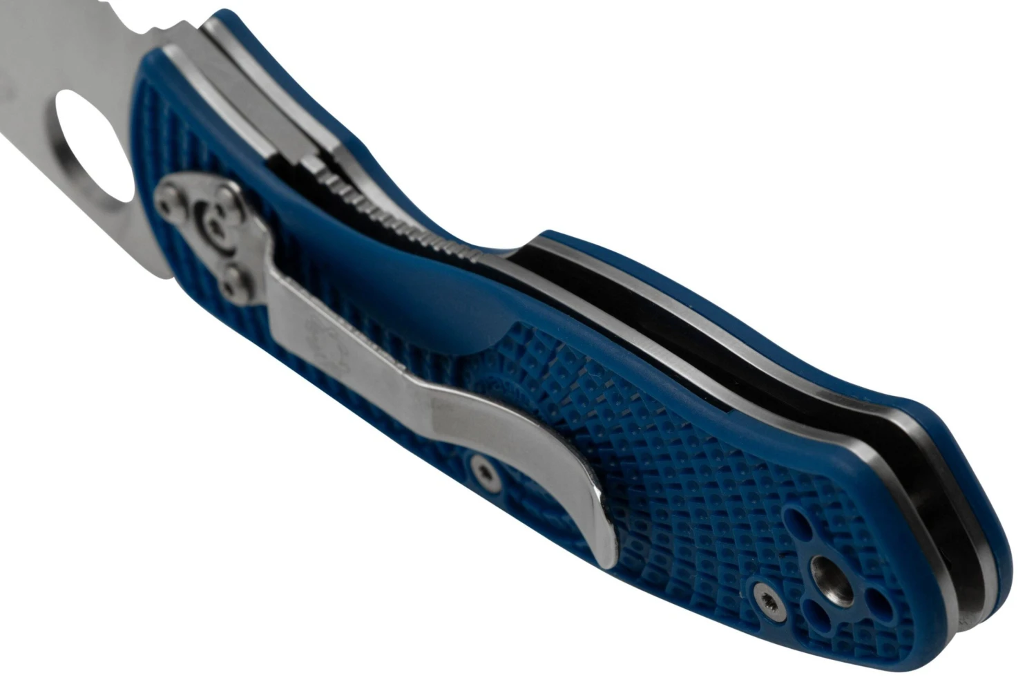 Spyderco Persistence Lightweight C136SBL Serrated S35VN Blue FRN Couteau De Poche 6 Spyderco Persistence Lightweight C136SBL Serrated S35VN Blue FRN Couteau De Poche – Image 4
