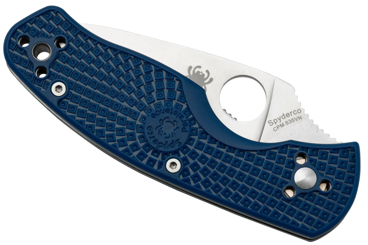 Spyderco Persistence Lightweight C136SBL Serrated S35VN Blue FRN Couteau De Poche 8 Spyderco Persistence Lightweight C136SBL Serrated S35VN Blue FRN Couteau De Poche – Image 6