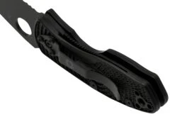 Spyderco Ambitious Lightweight Black C148SBBK Couteau De Poche Dentelé -Kai Soldes Boutique SPC148SBBK 04 spyderco