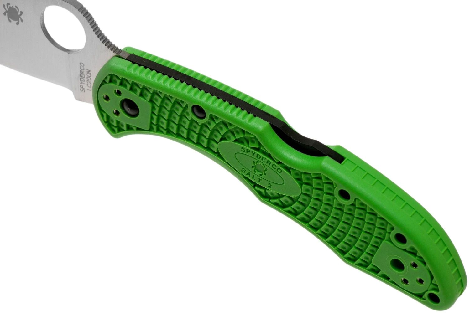 Spyderco Salt 2 Green LC200N C88FPGR2 Couteau De Poche 9 Spyderco Salt 2 Green LC200N C88FPGR2 Couteau De Poche – Image 7