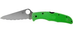 Spyderco Pacific Salt 2 Green LC200N C91FSGR2 Couteau De Poche Serrated
