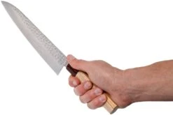 Sakai Takayuki Couteau De Chef 33-Layer Damascus Hammered WA 24 Cm -Kai Soldes Boutique TA07476 06 sakai takayuki