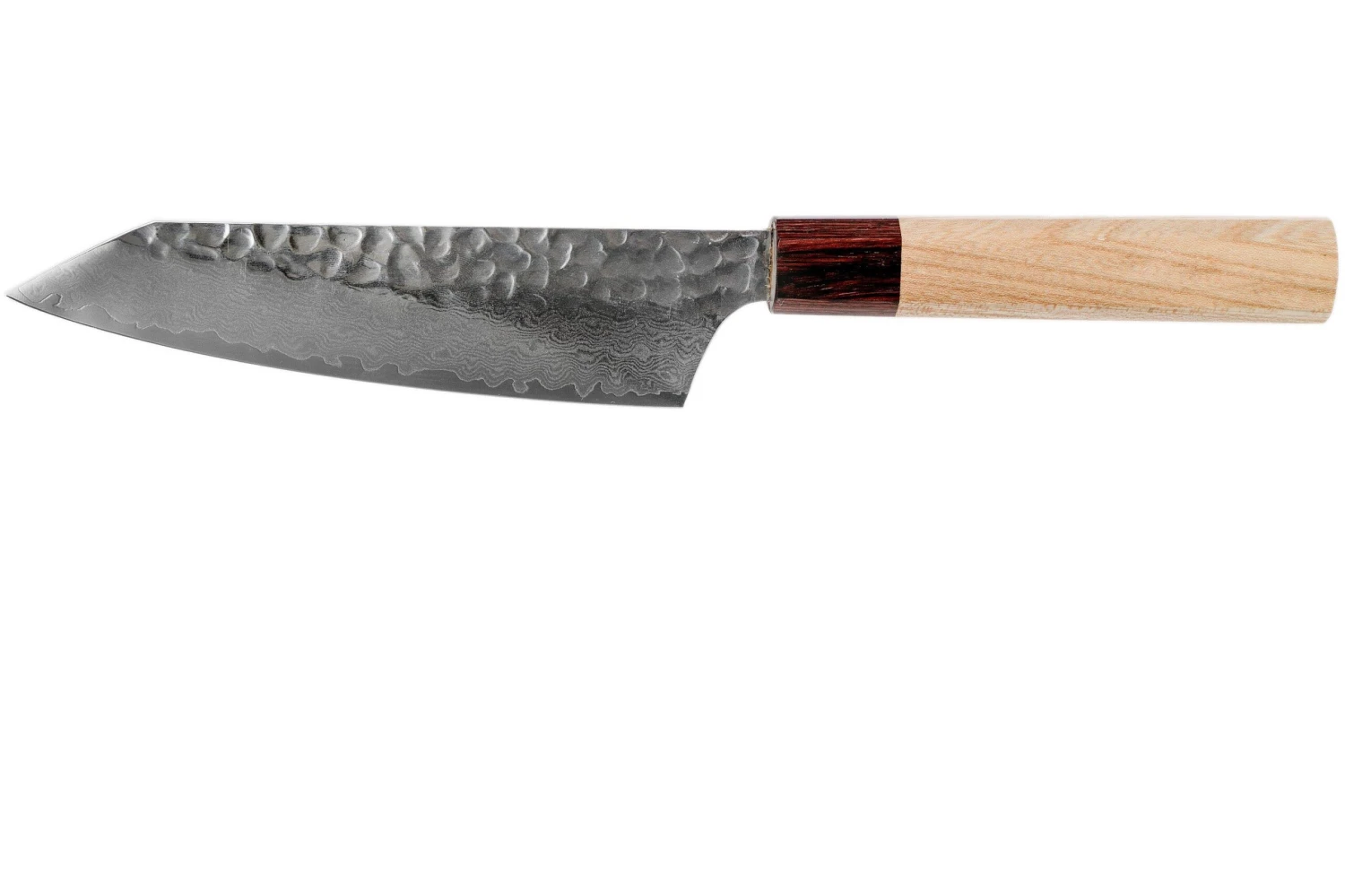 Sakai Takayuki Bunka 33-Layer Damascus Hammered WA 16 Cm 3 Sakai Takayuki Bunka 33-Layer Damascus Hammered WA 16 Cm