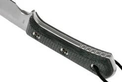 TRC Knives Apocalypse, Elmax, Black Canvas Micarta, Couteau De Survie -Kai Soldes Boutique TI AP MICBK 04 trc knives