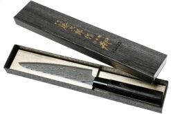 Tojiro Shippu Black Damascus Couteau Universel 13 Cm, FD-1592 -Kai Soldes Boutique TJFD 1592 08 tojiro sippu black
