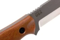 TOPS Knives B.O.B. Fieldcraft 154CM Tan Canvas Micarta BROS-154-TC -Kai Soldes Boutique TK BROS 154 TC 05 tops knives tk bros 154 tc 05