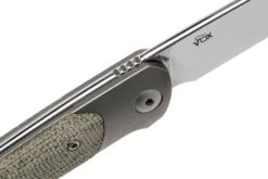 Viper Key V5978CV Bolster Green Canvas Micarta Couteau De Poche, Jesper Voxnaes Design -Kai Soldes Boutique VPV5978CV 06 viper