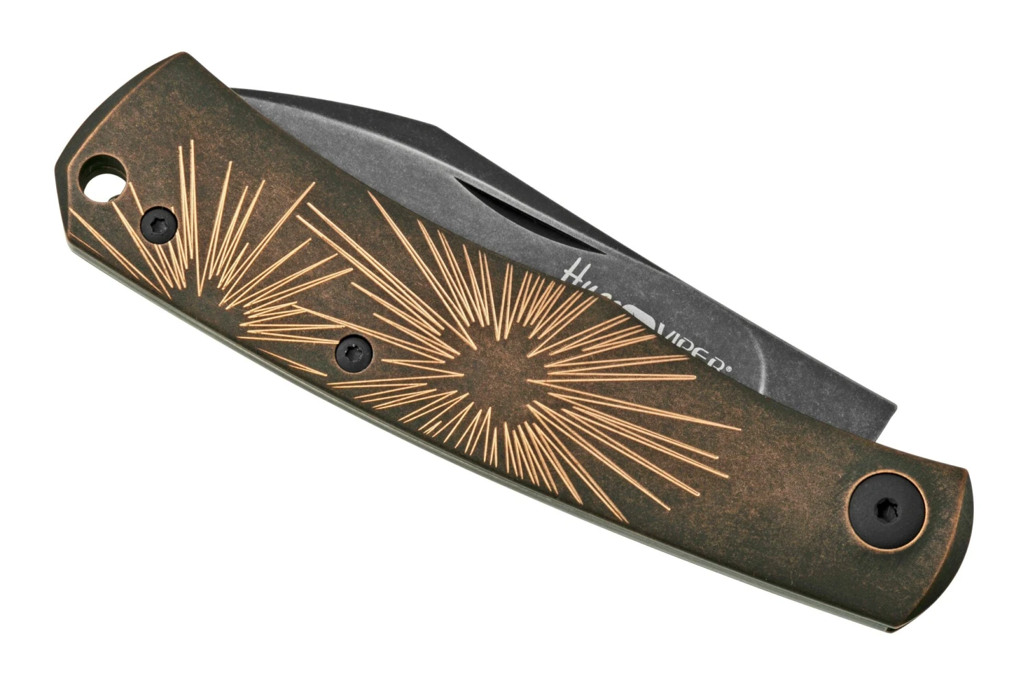 Viper Hug V5991BRS Black Blade, Black Stonewashed Bronze Star Couteau De Poche, Sacha Thiel Design 8 Viper Hug V5991BRS Black Blade, Black Stonewashed Bronze Star Couteau De Poche, Sacha Thiel Design – Image 6