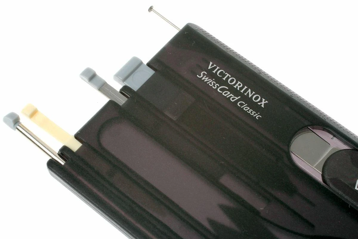 Victorinox SwissCard Classic Noir Transparent 0.7133.T3 6 Victorinox SwissCard Classic Noir Transparent 0.7133.T3 – Image 4