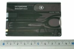 Victorinox SwissCard Classic Noir Transparent 0.7133.T3 11 Victorinox SwissCard Classic Noir Transparent 0.7133.T3 -Kai Soldes Boutique VT 07133T3 05 victorinox swisscard transparant zwart vt07133t3 d5