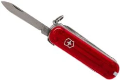 Victorinox Nail Clip 580, Couteau Suisse, Rouge Transparent -Kai Soldes Boutique VT0 6463 T 04 victorinox vt0 6463 t 04