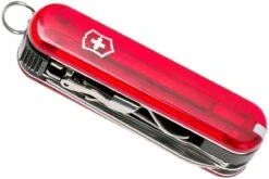 Victorinox Nail Clip 580, Couteau Suisse, Rouge Transparent -Kai Soldes Boutique VT0 6463 T 07 victorinox vt0 6463 t 07