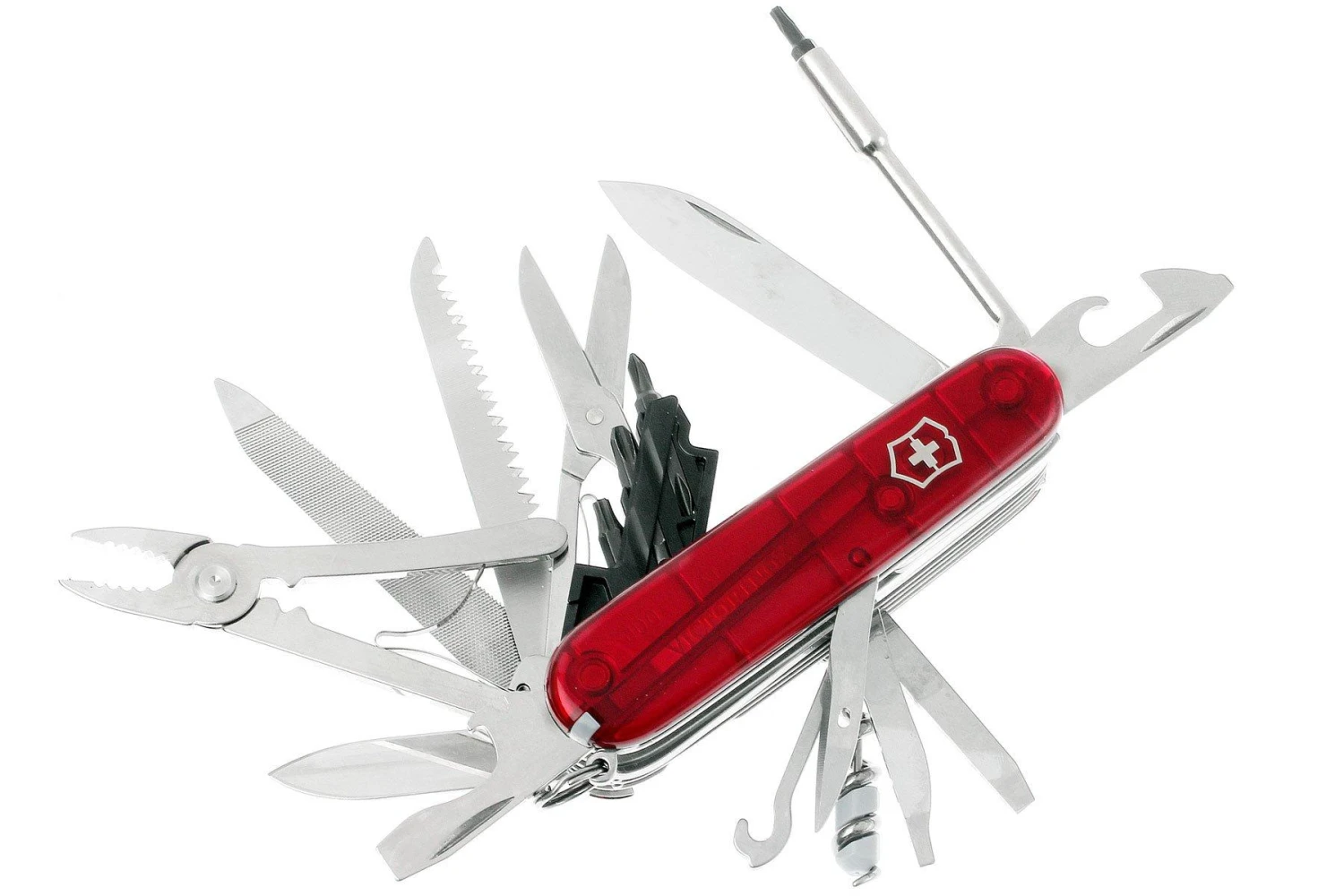 Victorinox CyberTool, Rouge Transparent 1.7775.T, Couteau Suisse Avec 41 Fonctions 3 Victorinox CyberTool, Rouge Transparent 1.7775.T, Couteau Suisse Avec 41 Fonctions