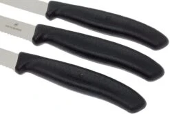Victorinox SwissClassic Couteaux à Légumes Noir, Set De 3, 6.7113.3 -Kai Soldes Boutique VT6 7113 3 03 victorinox groentemesset vt6 7113 3 03