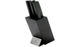 Victorinox Swiss Modern Set De 6 Couteaux De Cuisine Avec Bloc, Noir, 6.7186.63