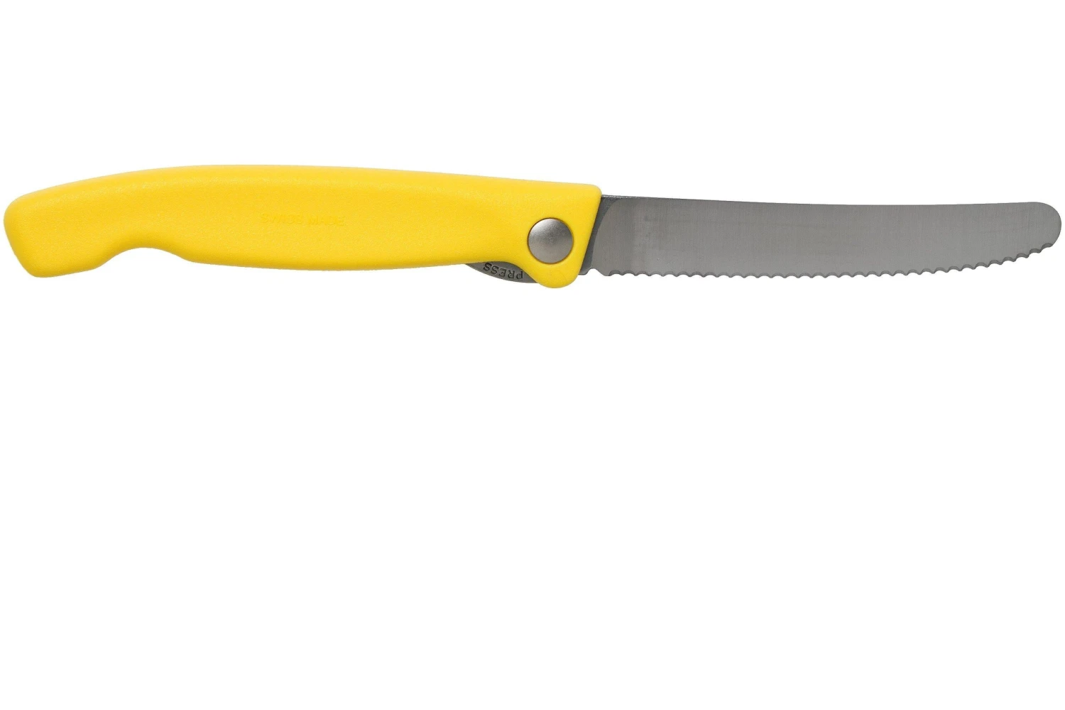Victorinox SwissClassic Couteau à Légumes Pliant Dentelé Jaune, 6.7836.F8B 4 Victorinox SwissClassic Couteau à Légumes Pliant Dentelé Jaune, 6.7836.F8B – Image 2