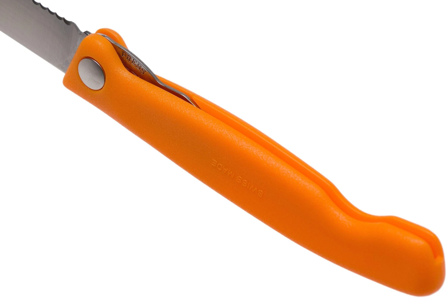 Victorinox SwissClassic 6.7836.F9B Couteau à Légumes Pliant Dentelé, Orange 7 Victorinox SwissClassic 6.7836.F9B Couteau à Légumes Pliant Dentelé, Orange – Image 5