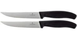 Victorinox SwissClassic Couteaux à Steak/pizza Noir, Set De 2, 6.7933.12B