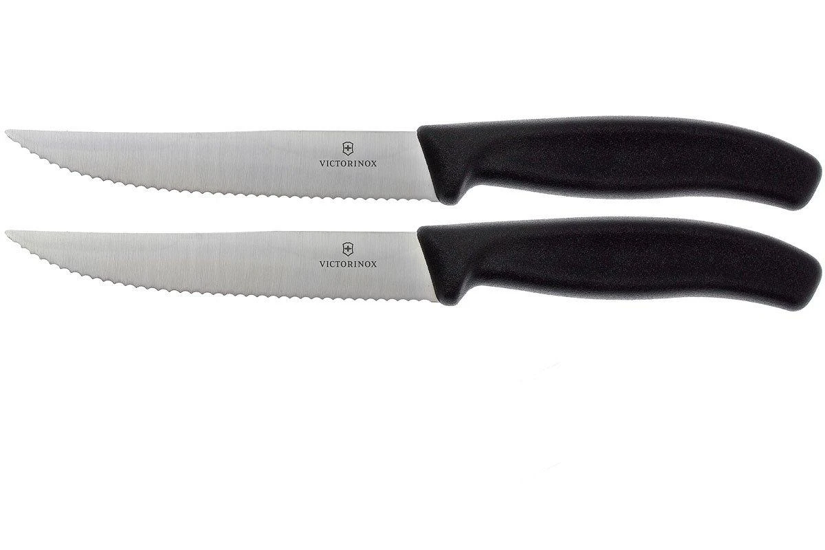 Victorinox SwissClassic Couteaux à Steak/pizza Noir, Set De 2, 6.7933.12B 3 Victorinox SwissClassic Couteaux à Steak/pizza Noir, Set De 2, 6.7933.12B