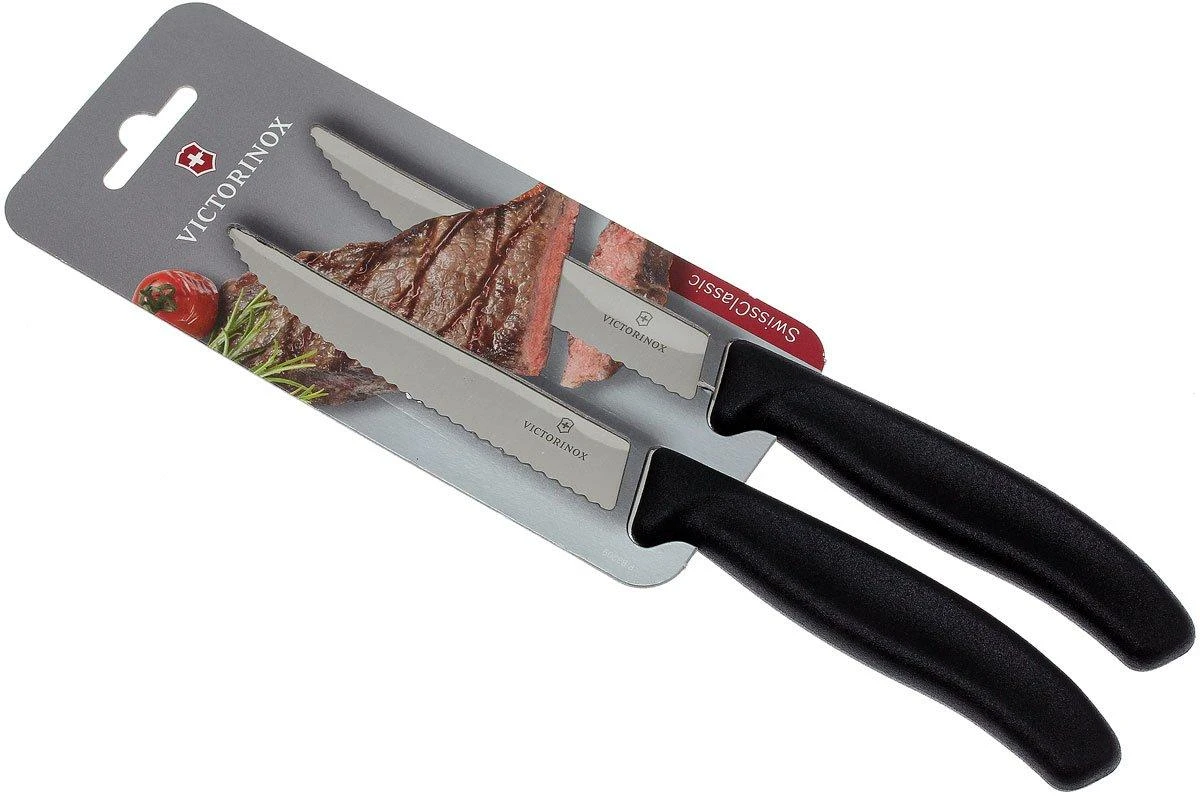 Victorinox SwissClassic Couteaux à Steak/pizza Noir, Set De 2, 6.7933.12B 7 Victorinox SwissClassic Couteaux à Steak/pizza Noir, Set De 2, 6.7933.12B – Image 5