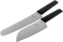 Victorinox Swiss Modern Set De 2 Couteaux, Noirs -Kai Soldes Boutique VT6 9093 22G 03 victorinox