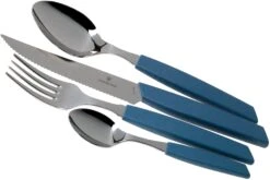 Victorinox Swiss Modern 6.9096.12W2.24, Ménagère 24 Pièces Avec Couteau à Steak, Bleu