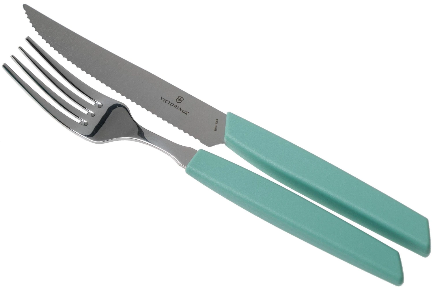 Victorinox Swiss Modern 6.9096.12W41.12, Ménagère 12 Pièces Avec Couteau à Steak, Vert 3 Victorinox Swiss Modern 6.9096.12W41.12, Ménagère 12 Pièces Avec Couteau à Steak, Vert