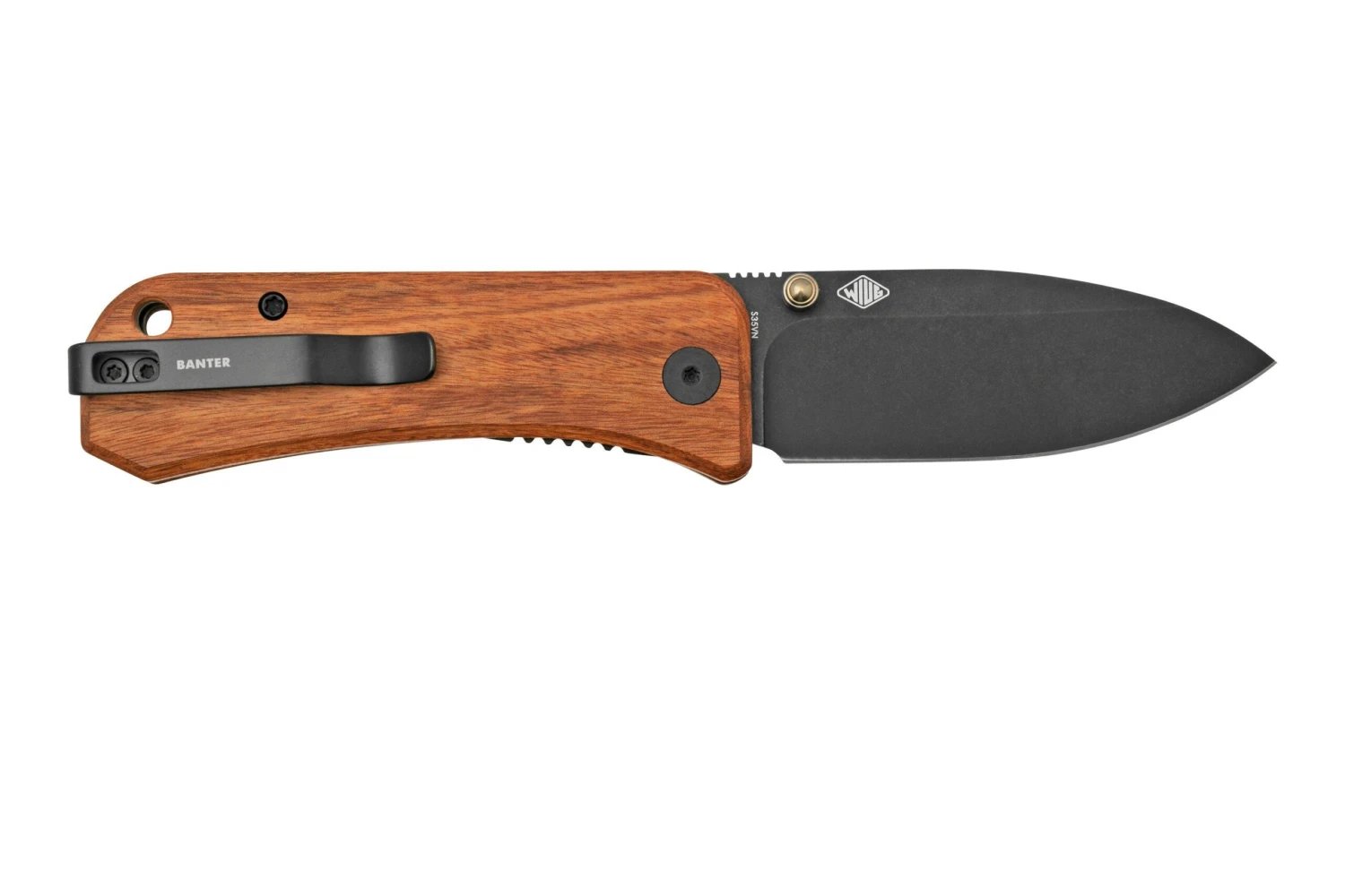 WE Knife Banter, 2004K, Cuibourtia Wood, S35VN, Couteau De Poche, Ben Petersen Design 4 WE Knife Banter, 2004K, Cuibourtia Wood, S35VN, Couteau De Poche, Ben Petersen Design – Image 2