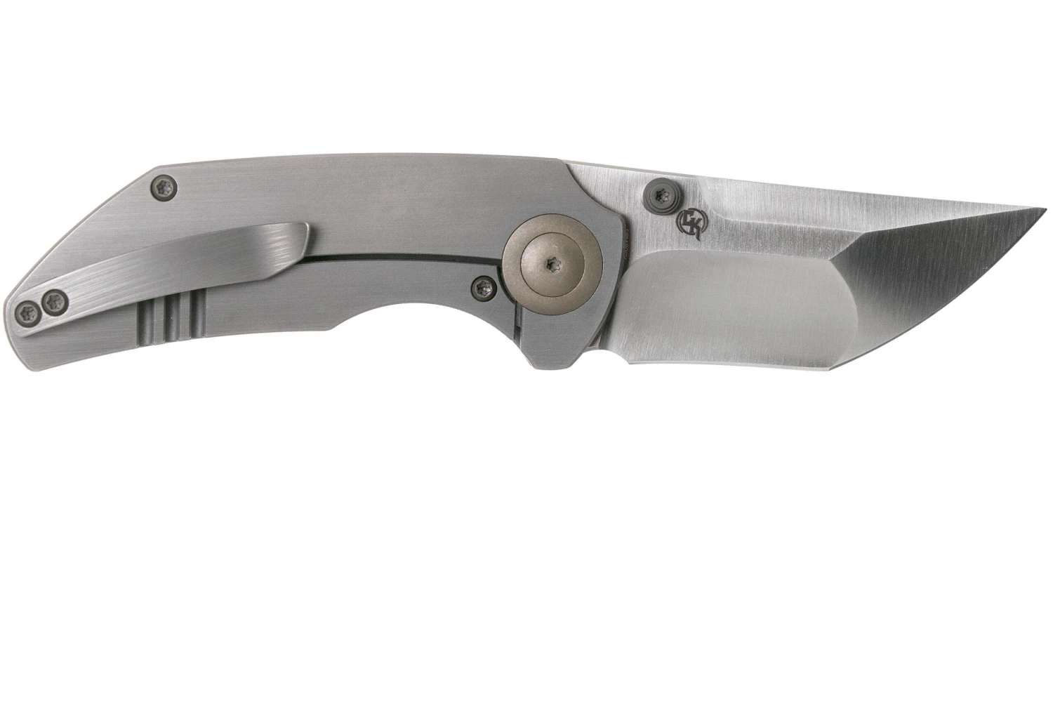 WE Knife Thug 2103A Satin, Gray Titanium Couteau De Poche, Matt Christensen Design 4 WE Knife Thug 2103A Satin, Gray Titanium Couteau De Poche, Matt Christensen Design – Image 2