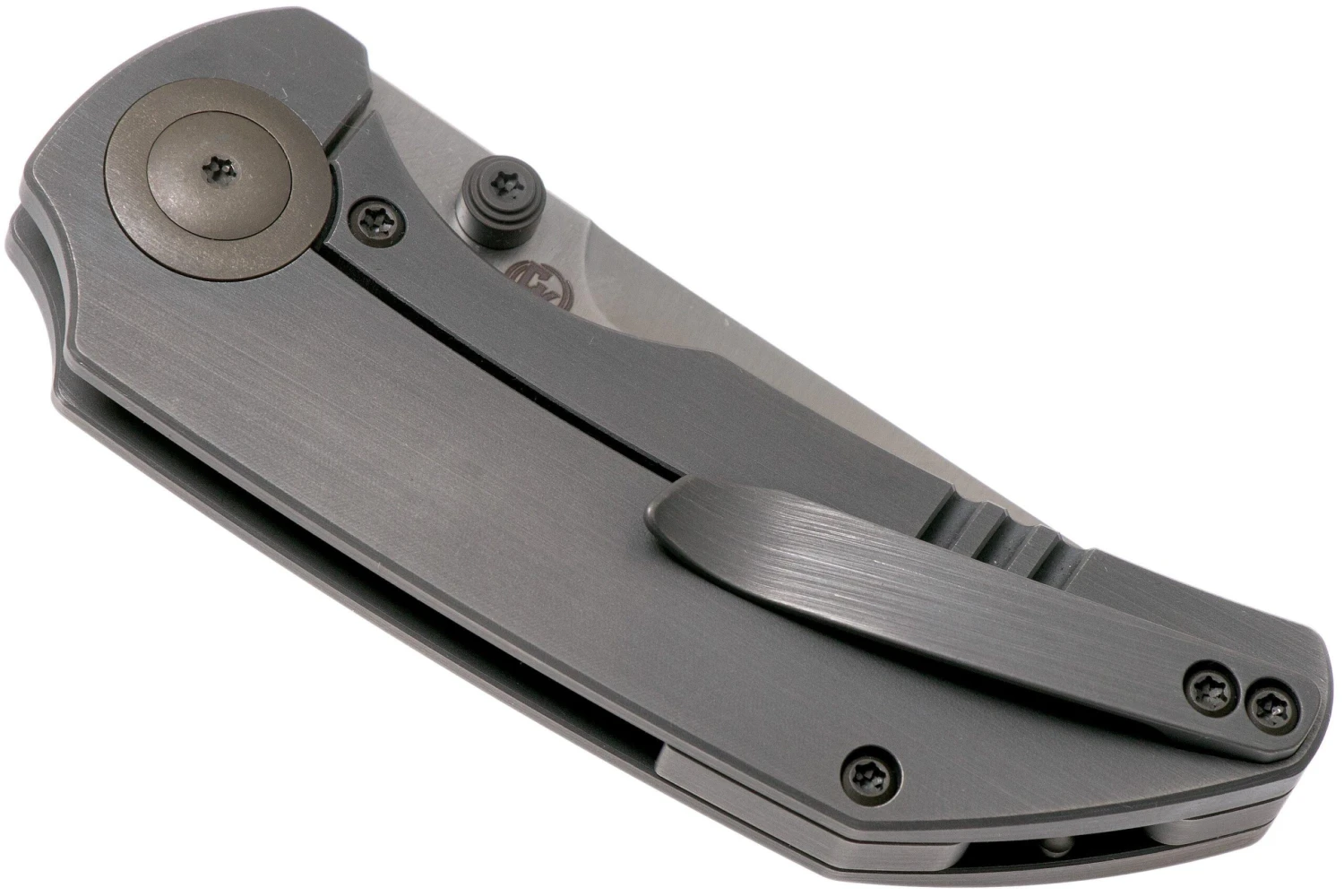 WE Knife Thug 2103A Satin, Gray Titanium Couteau De Poche, Matt Christensen Design 6 WE Knife Thug 2103A Satin, Gray Titanium Couteau De Poche, Matt Christensen Design – Image 4