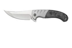WE Knife Curvaceous WE20012-1 Grey Titanium, Marble Carbonfiber Couteau De Poche, Eric Ochs Design