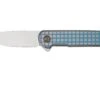 WE Knife Charith Blue Titanium, CPM 20CV Limited Edition, WE20056B-1 Couteau De Poche