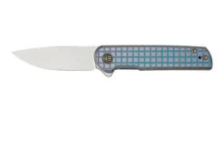 WE Knife Charith Blue Titanium, CPM 20CV Limited Edition, WE20056B-1 Couteau De Poche