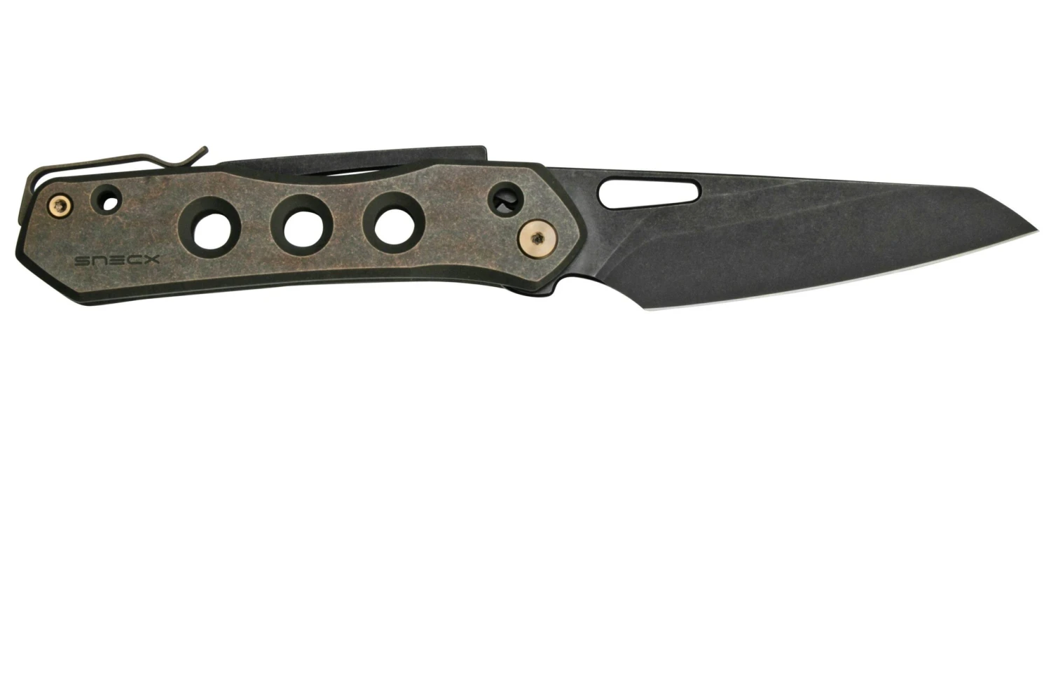 WE Knife Vision R 21031-4 Bronze Titanium, Black Stonewashed Couteau De Poche, Snecx Design 4 WE Knife Vision R 21031-4 Bronze Titanium, Black Stonewashed Couteau De Poche, Snecx Design – Image 2