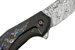 WE Knife Merata, WE22008B-DS1 Limited Edition, Gray Titanium, Heimskringla Damasteel, Couteau De Poche -Kai Soldes Boutique WKWE22008B DS1 05 weknife