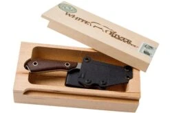 White River Knives M1 Natural Burlap Micarta Couteau Fixe, étui Kydex -Kai Soldes Boutique WRCPR BNA 08 white river knives