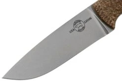 White River Knives Hunter Natural Burlap Micarta Couteau De Chasse, Owen Baker Jr. Design -Kai Soldes Boutique WRHNT BNA 03 white river knives