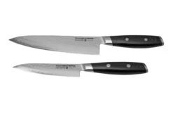 Yaxell Tsuchimon 36753, Set Cadeau 3 Pièces : Couteau De Chef, Couteau Universel Et Aiguiseur