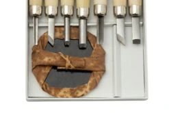 Yoshiharu L-7 Maruichi Couteaux à Bois Japonais, Set De 7 Avec "baren" -Kai Soldes Boutique YSH 026 03 yoshiharu