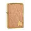 Zippo Woodchuck Mahogany Emblem Brushed Brass 29901-000002, Briquet -Kai Soldes Boutique ZP29901 000002 01 zippo