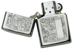 Zippo Venetian Chrome 60000813 Argenté, Briquet 7 Zippo Venetian Chrome 60000813 Argenté, Briquet -Kai Soldes Boutique ZP352 000066 03 zippo