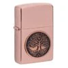 Zippo Tree Of Life Emblem High Polish Rose Gold 49638-000002, Briquet